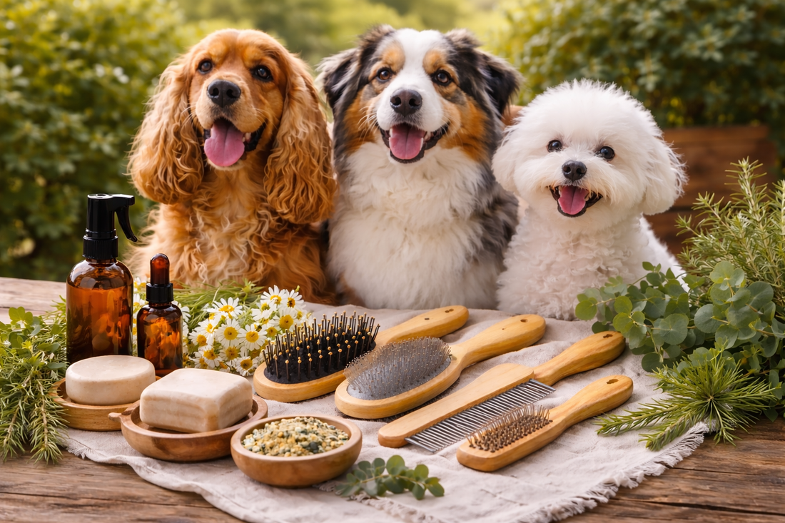 La routine de soins naturels idéale pour un chien en bonne santé (de la peau au pelage)