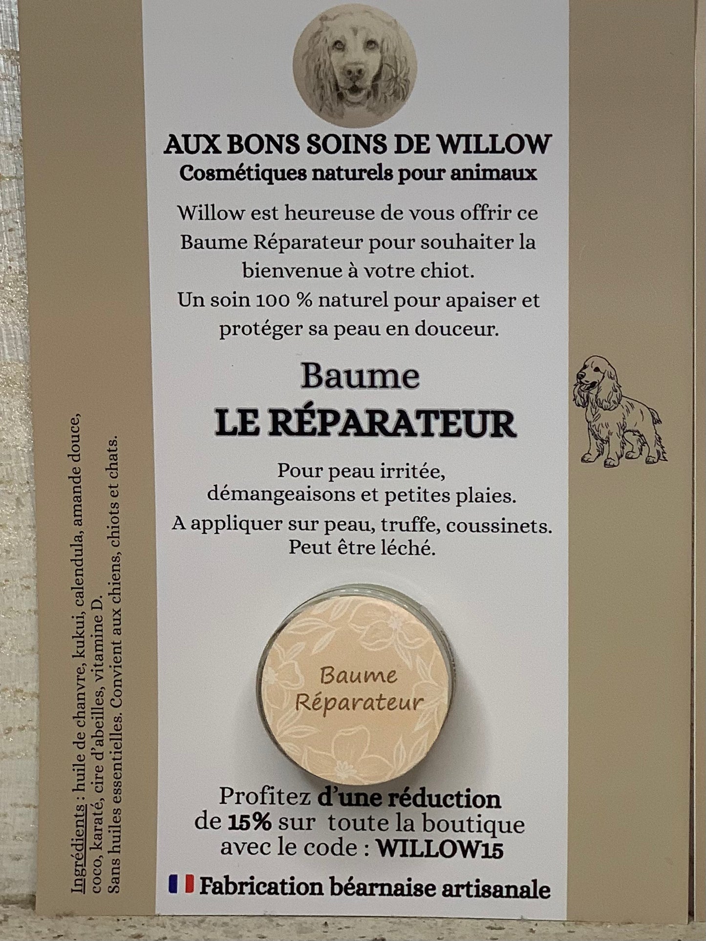 Baume découverte Réparateur 5ml pour éleveurs